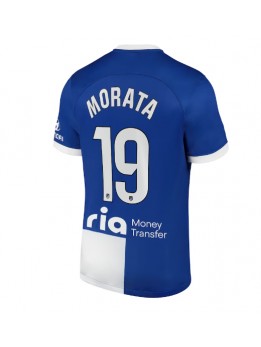 Moški Nogometna dresi replika Atletico Madrid Alvaro Morata #19 Gostujoči 2023-24 Kratek rokav